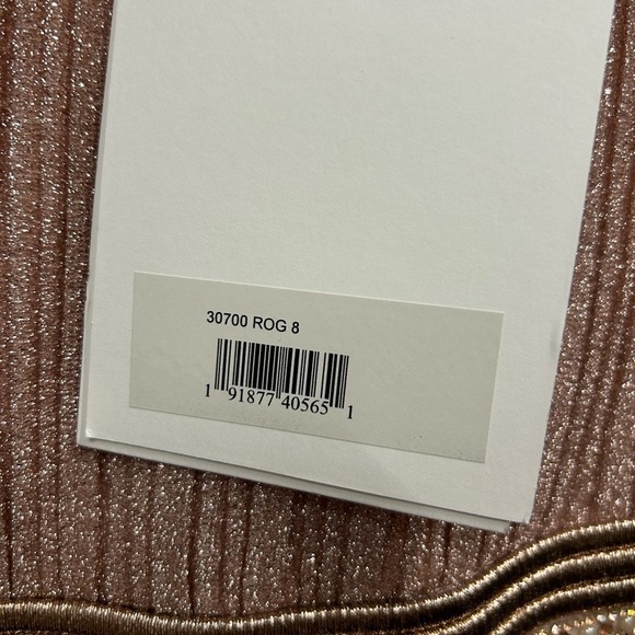 Mac Duggal 30700 NWT SHIMMERING PLEATED A-LINE 3/4 SLEEVE GOWN - Picture 12 of 14